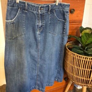 Christopher & Banks denim skirt